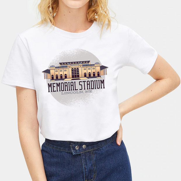 Women Fashion Landscape T-Shirt Shirts Tops Blouse Casual Tee Short Sleeve Size