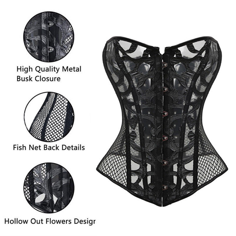 LZ Women/'s Strap Corset Lingeries Waist Burlesque Costumes Body Shaper Plus Size