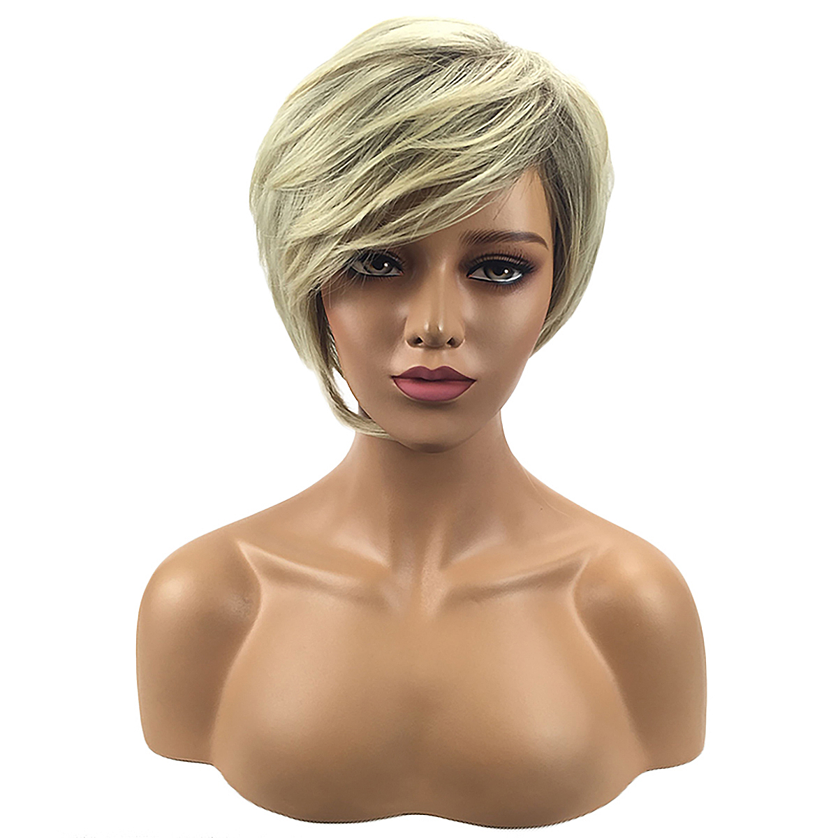 AU 30cm Short Straight Pixie Cut Wig Cosplay Natural Hair ...