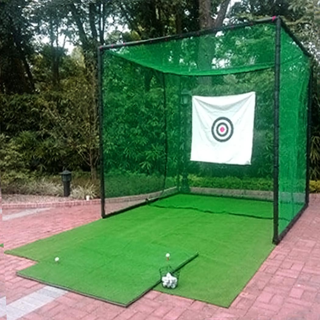 Professional Metal Golf Cage 3 x 3 x 3m Golf Club Practice Net Shot