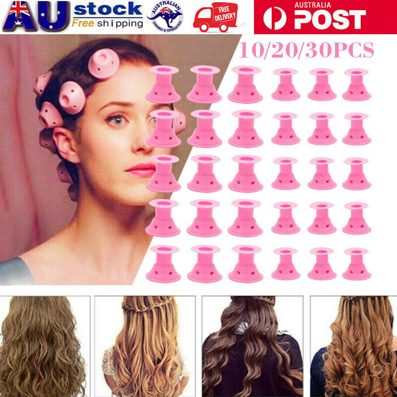 30pcs Silicone Hair Curlers Diy Magic Soft Rollers Curlers Curl