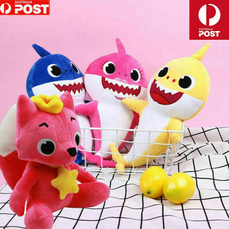 singing baby shark plush