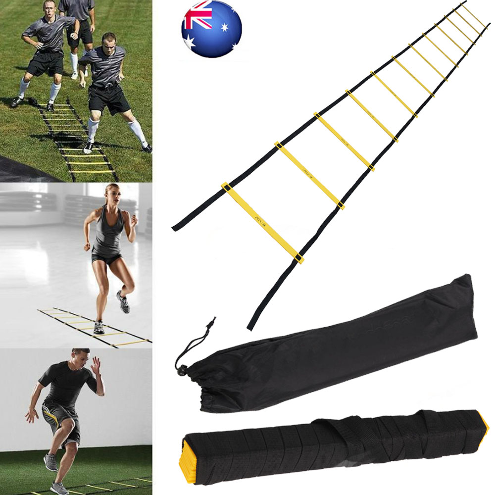 12 Rung 6M Fitness Equipment Soccer Football Speed Training Agility ...