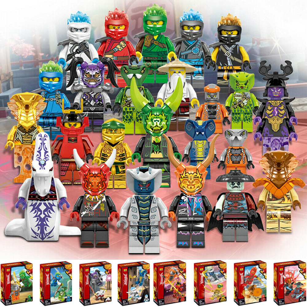 24 pcs//set Ninjago Mini Figures Kai Jay minfigures Building Blocks Toys Gift