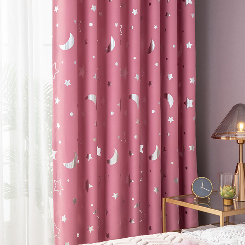 Semi Blackout Curtain Star Boys Kids Girls Baby Children Room Curtain