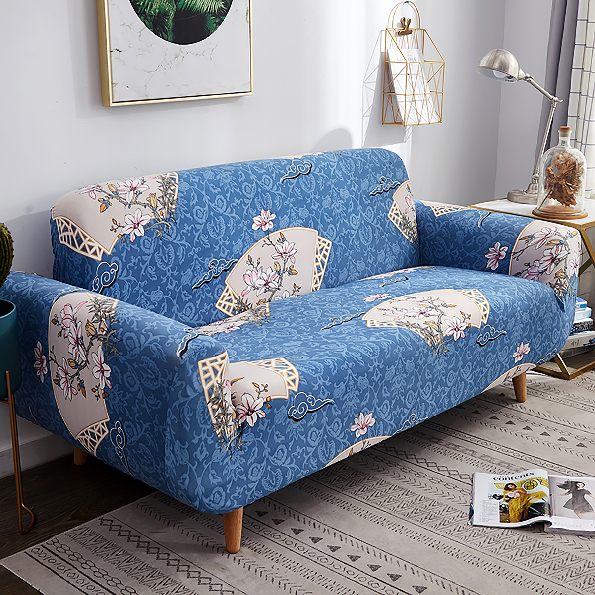 Sofa Covers 1/2/3/4 Seater Settee Stretch Lounge Slipcover Chair ...