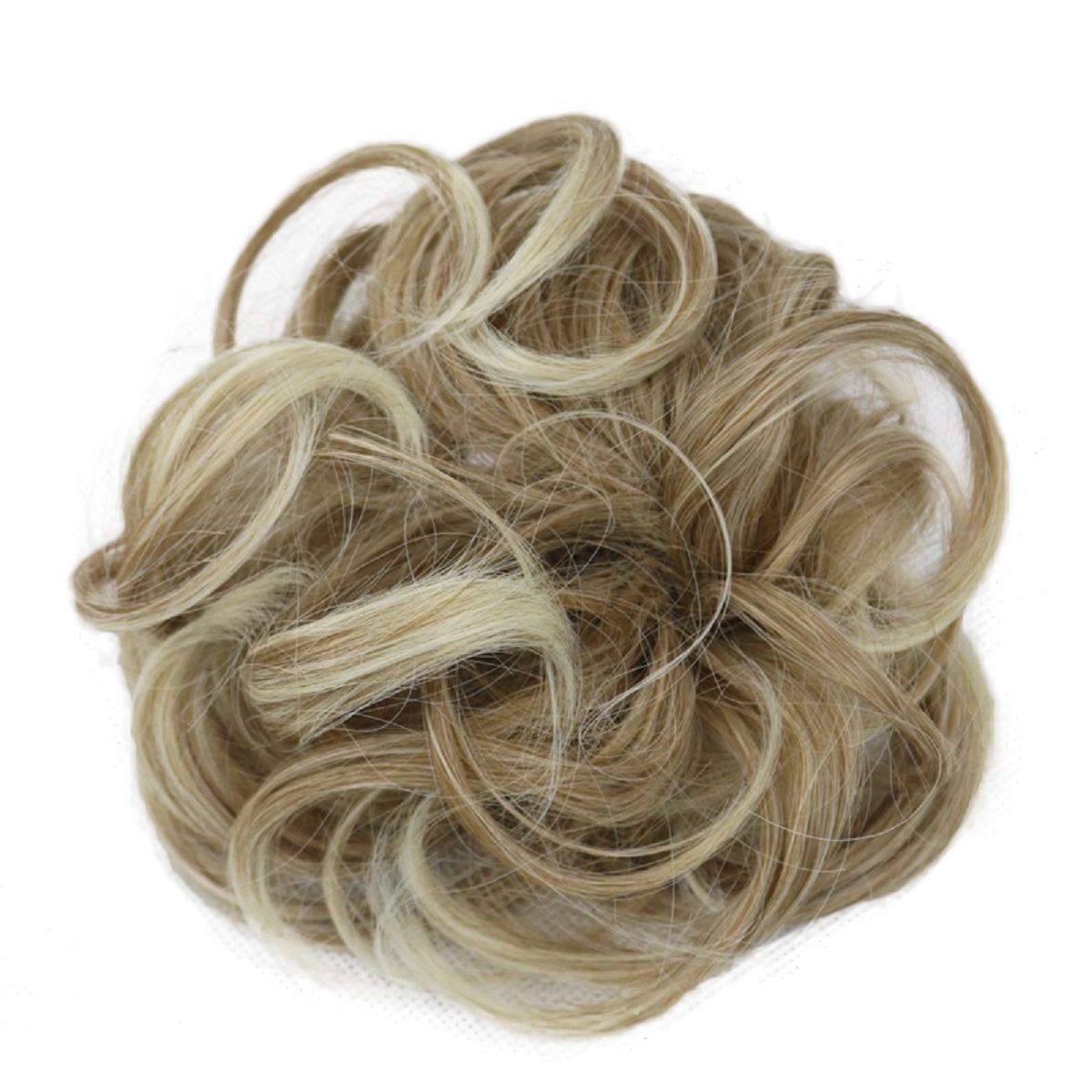 2X Curly Messy Hair Bun Piece Updo Scrunchie Fake Natural Bobble Hair ...