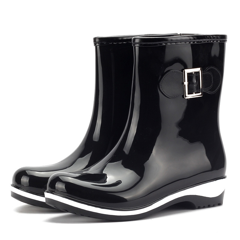 wide width short rain boots