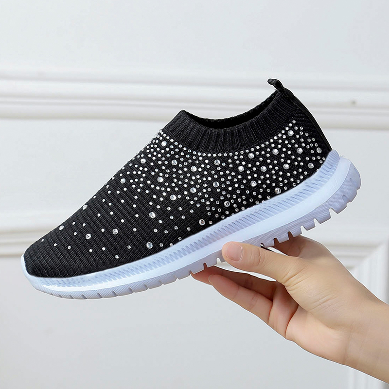 slip on sparkly trainers