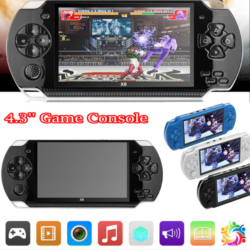 8GB 4.3'' Portable PSP Handheld Video Game Console Player 10000 Games