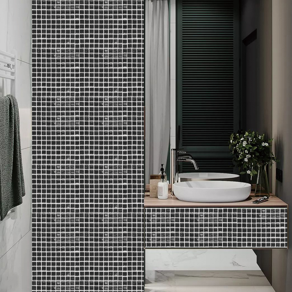 peel and stick stainless steel backsplash tiles