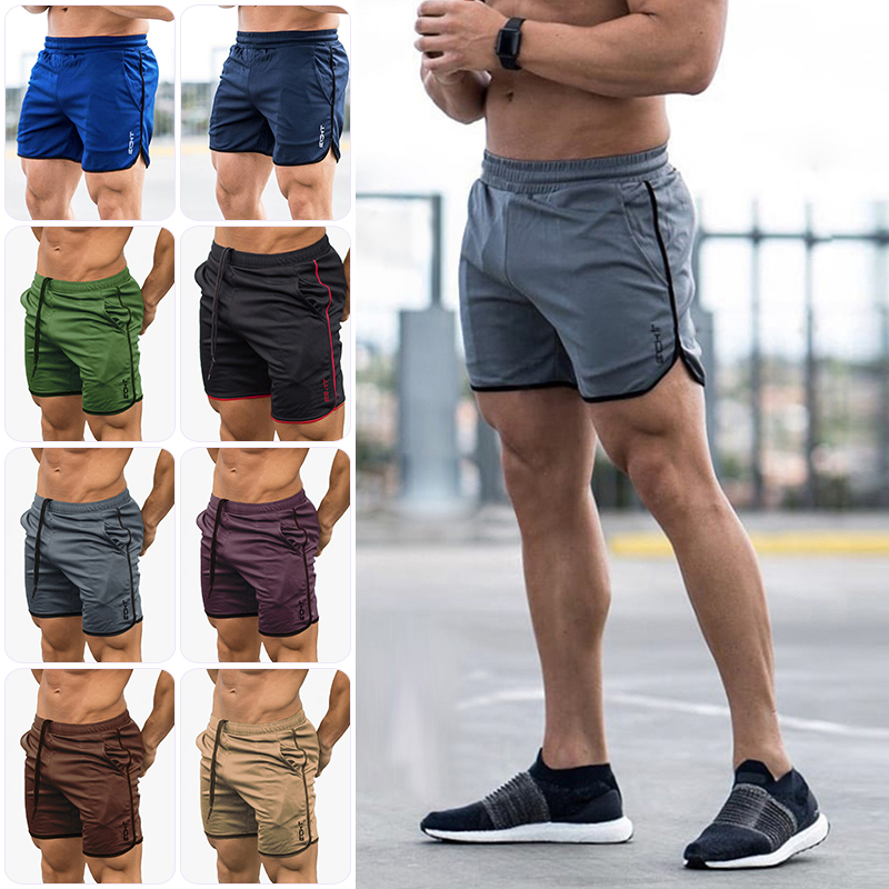 Mens Sports Training Bodybuilding Summer Shorts Workout Fitness GYM ...