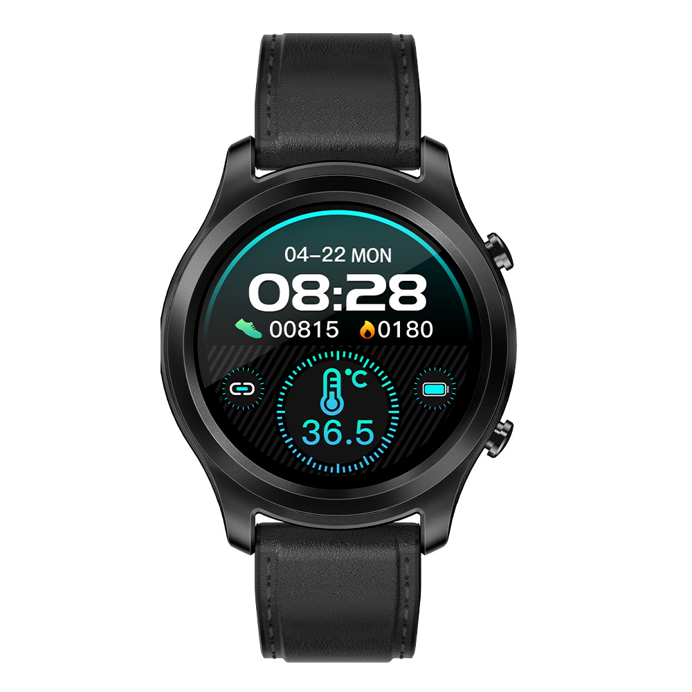Smart Watch Body Temperature Heart Rate Blood Pressure Oxygen Monitor