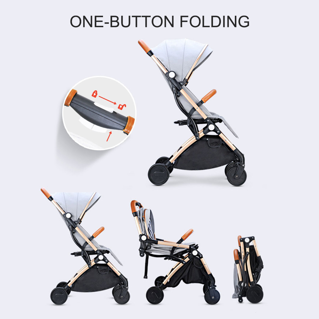 Foldable Baby Stroller Pram Compact Lightweight Jogger Travel Carry-on ...