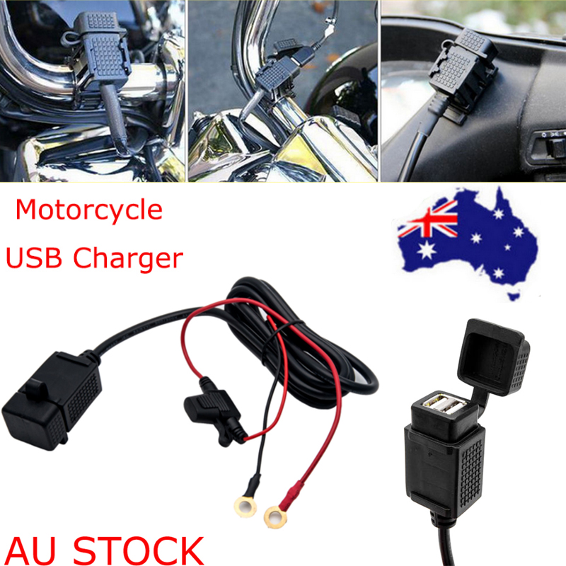 Waterproof Motorcycle USB Charger Motorbike Mobile Power Socket Adapter