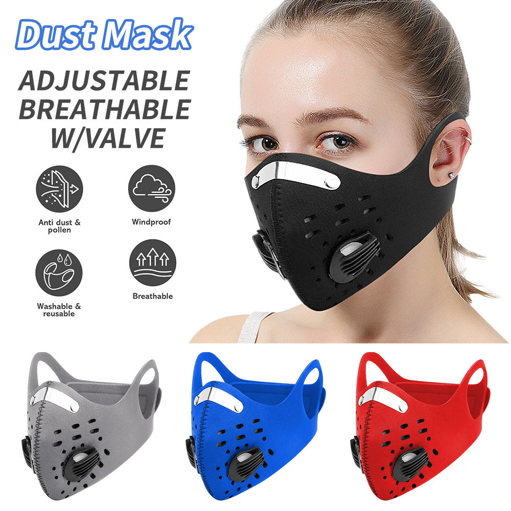 Download 1-2PCS Washable Reusable PM2.5 Anti Air Pollution Face ...