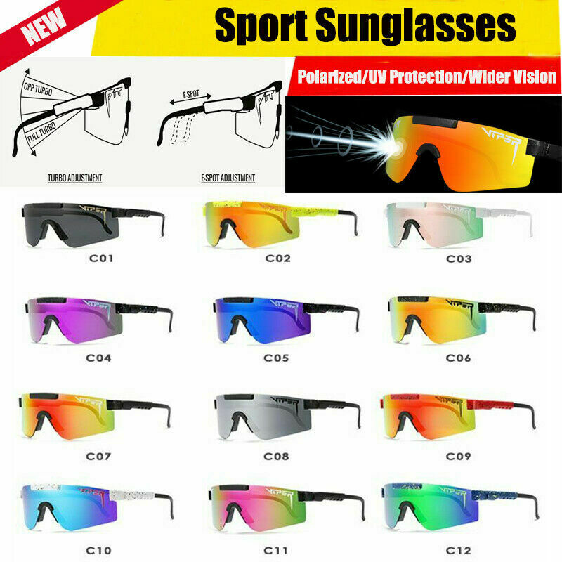 2020 Original Men/'s Polarized Pit Viper Sport Googles Outdoor Sunglasses Eyewear