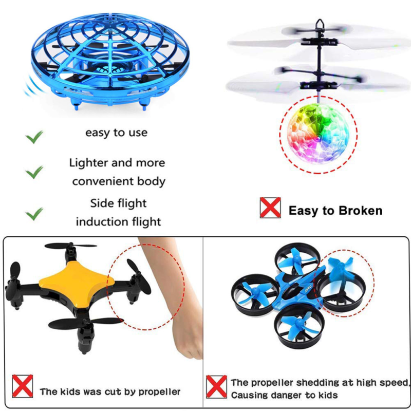flying ball shape magic controller mini drone flying toy