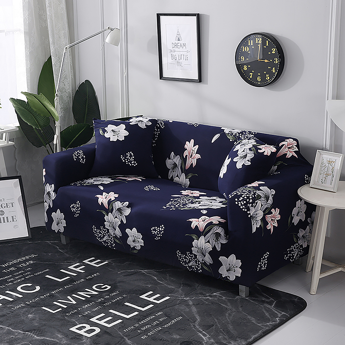 AU Stretch Floral Sofa Cover Couch Lounge Protector Slipcovers 14