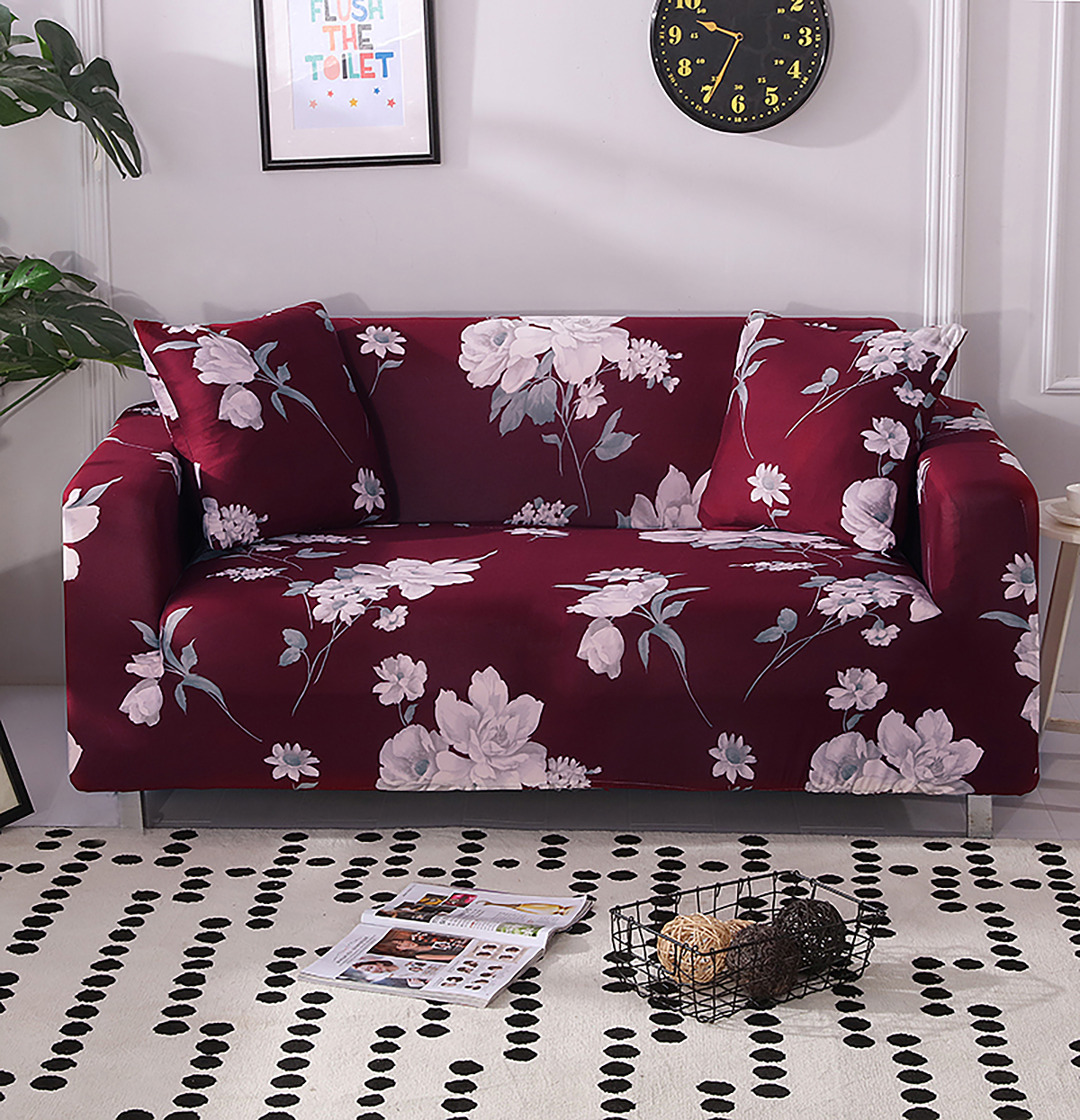 AU Stretch Floral Sofa Cover Couch Lounge Protector