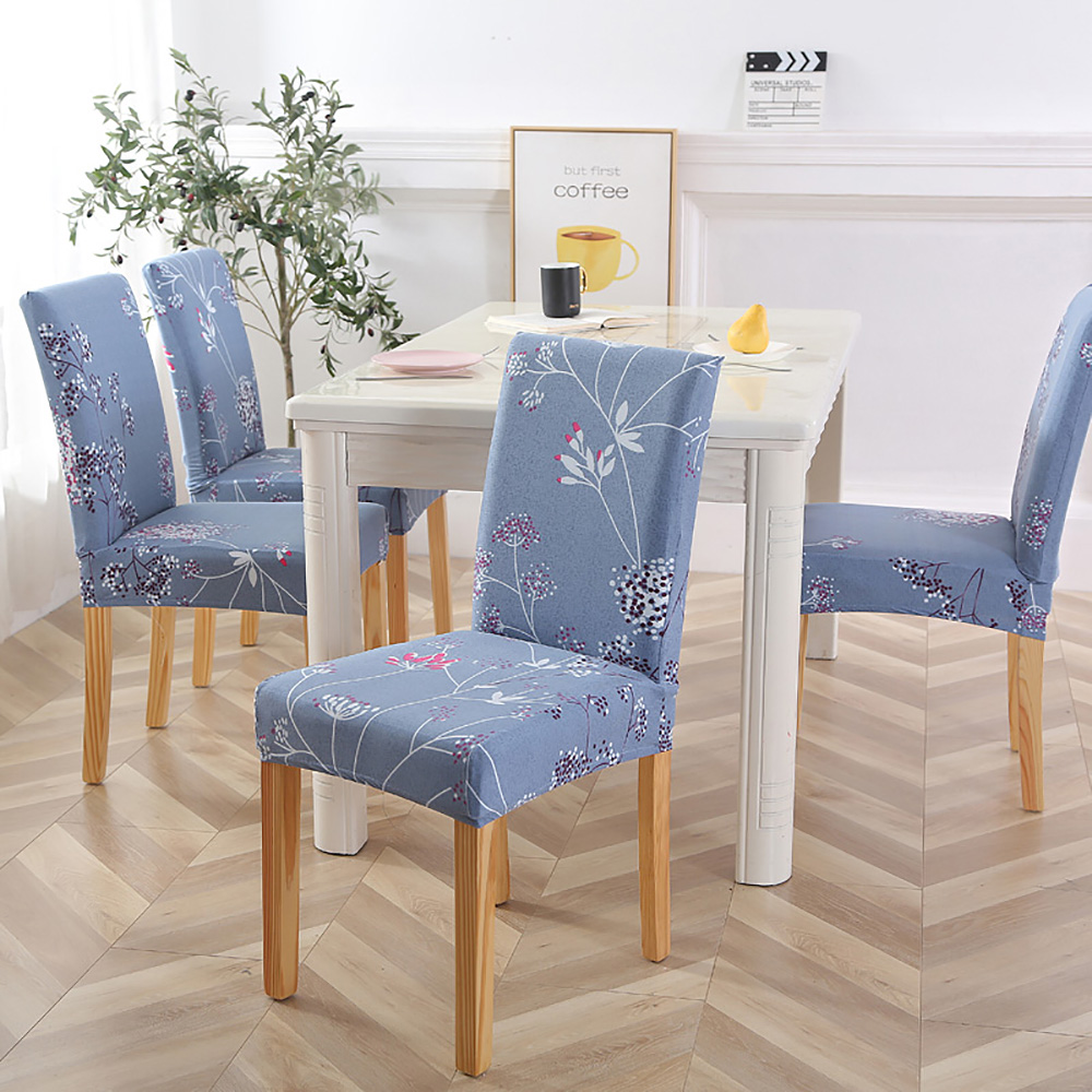 1/2/4/6PCS Elastic Dining Chair Covers Slipcovers Kitchen Chair