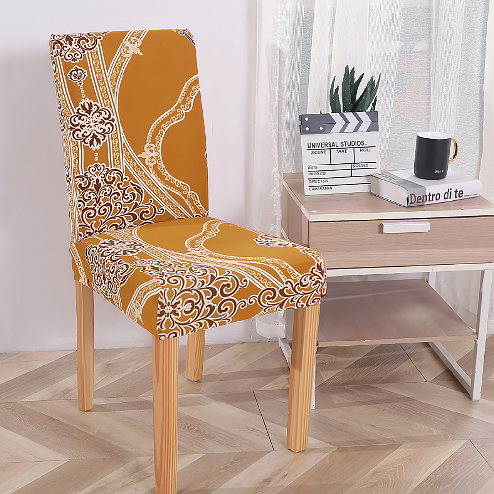 1/2/4/6PCS Elastic Dining Chair Covers Slipcovers Kitchen Chair