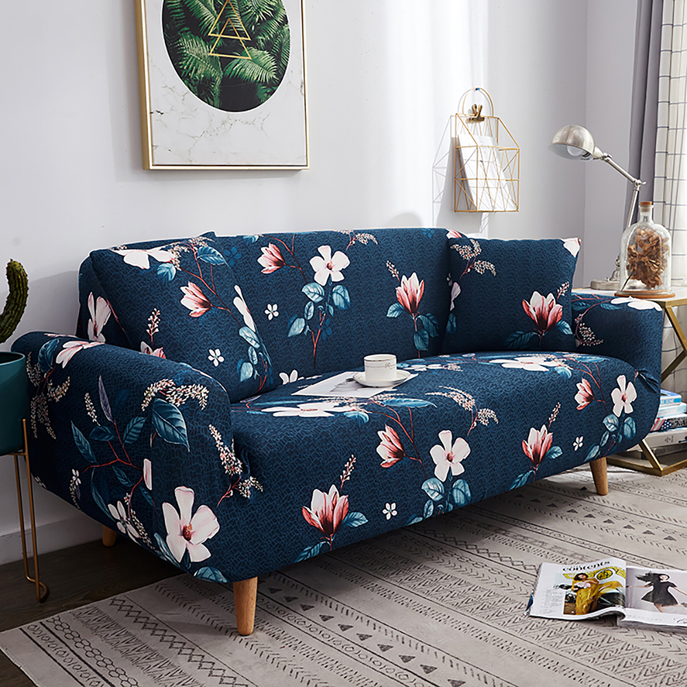 1/2/3/4 Floral Elastic Chair Seat Sofa Cover Slipcover Stretch Couch