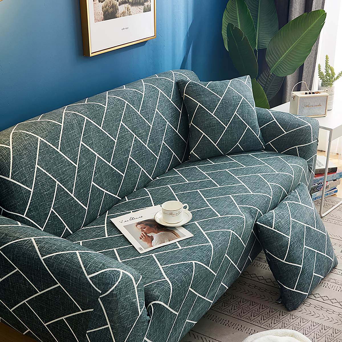 1234 Seater Sofa Settee Covers Stretch Elastic Fabric Couch Slipcovers