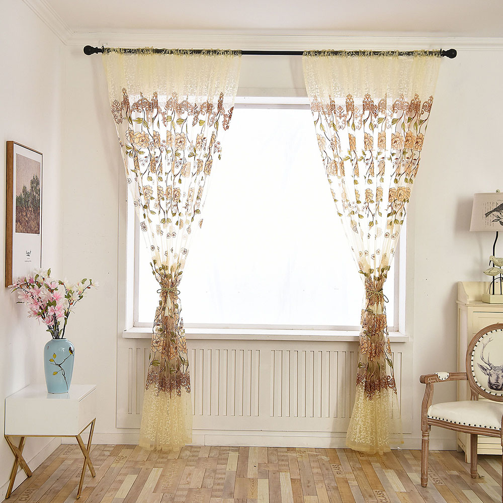 valance with curtains
