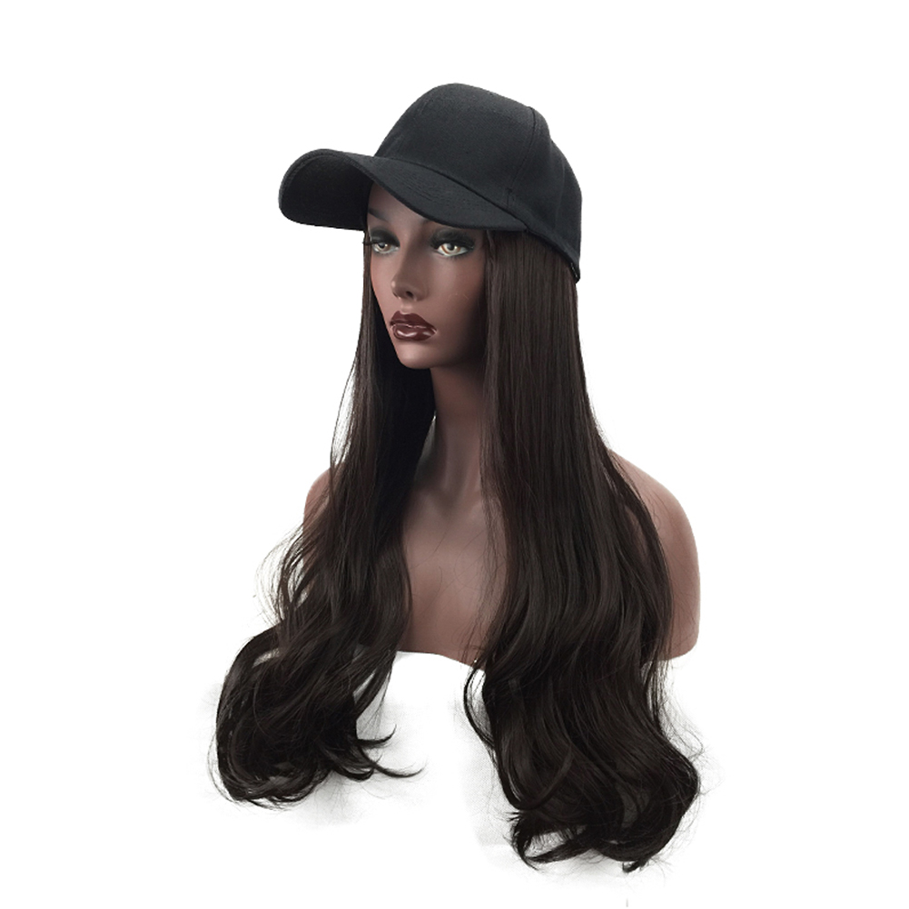 Fashion Cap Wig Hat Full Long Wavy Curly Wig Women Lady Cosplay Party ...