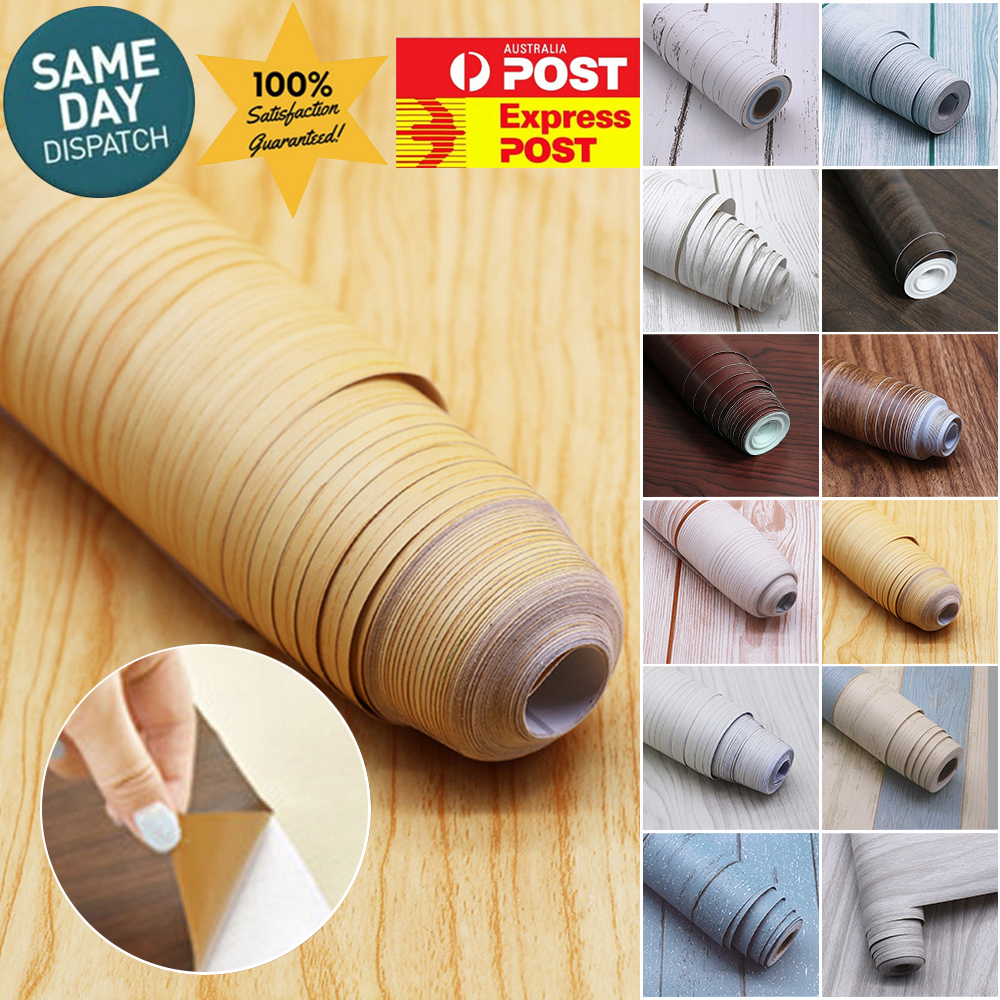 10M Real Wood Contact Paper Wallpaper Peel and Stick Self Adhesive Wall Sticker eBay