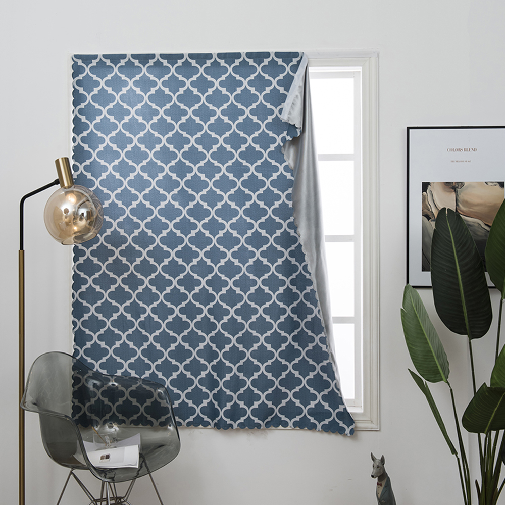 Blackout SelfSticky Curtain Bedroom Kitchen Cafe Short Window Curtains