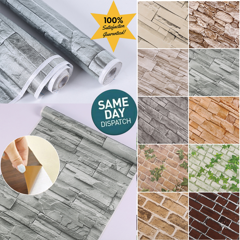 3D Stone Contact Paper SelfAdhesive Wallpaper Wall