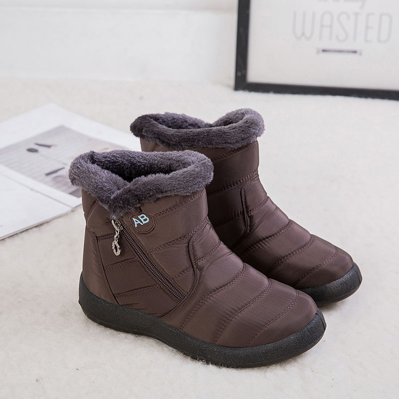 ladies warm flat boots