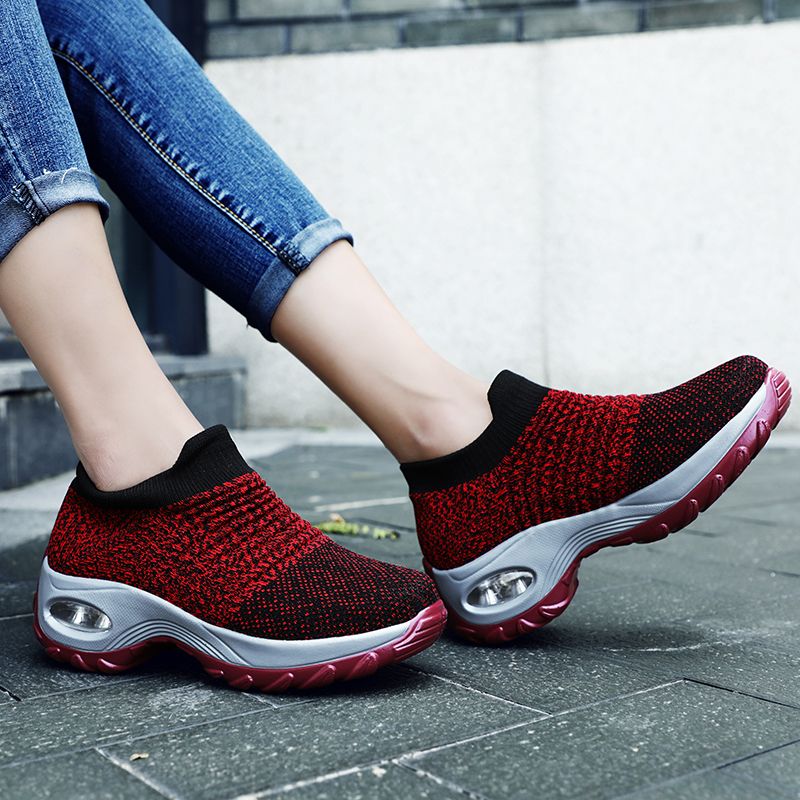 slow man air cushion sock sneakers