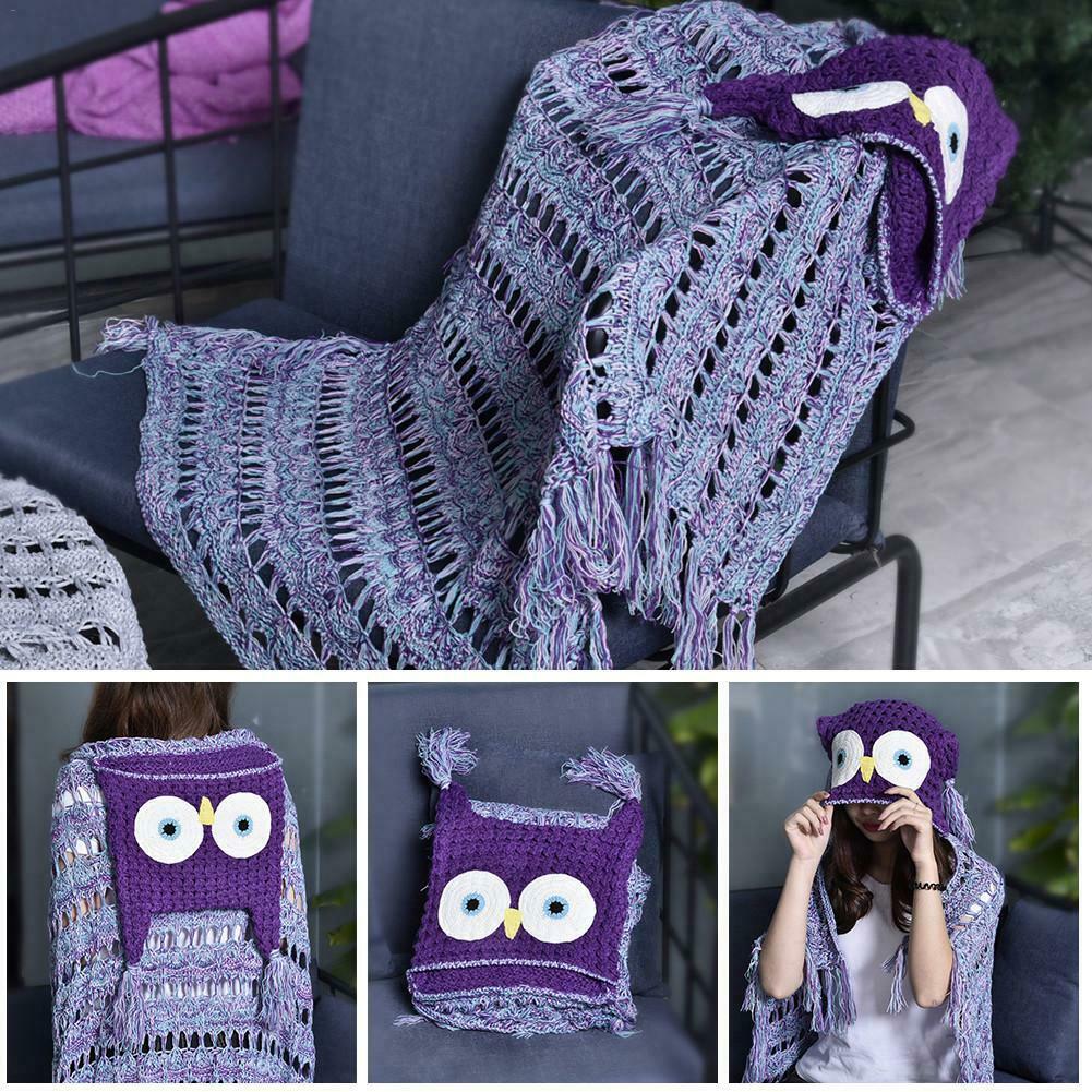 1x Owl Blanket Hoodie Hooded Blanket Robe Sweatshirt ...