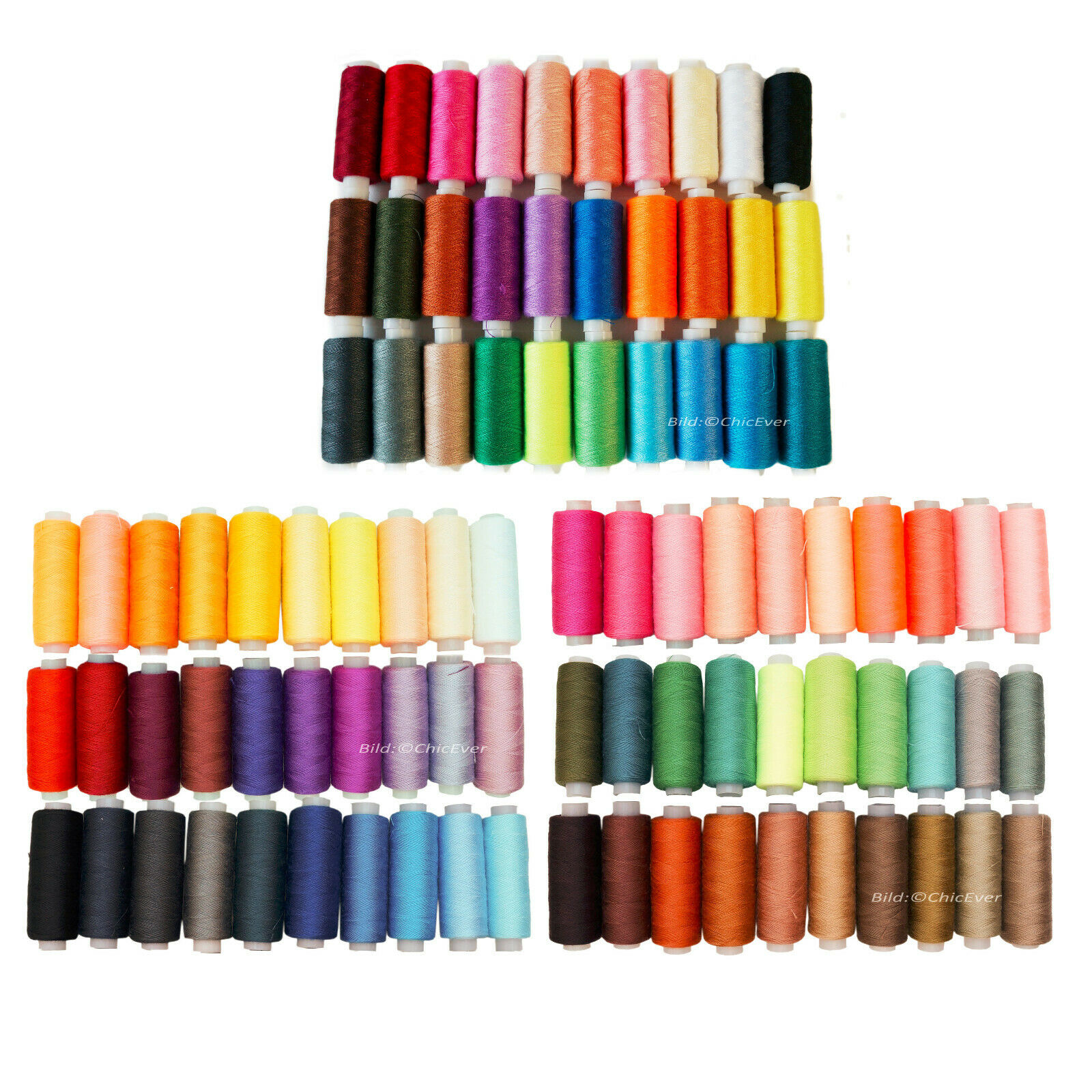 30X Sewing Thread Colors Roll Polyester Kit Set For Home DIY Sewing ...
