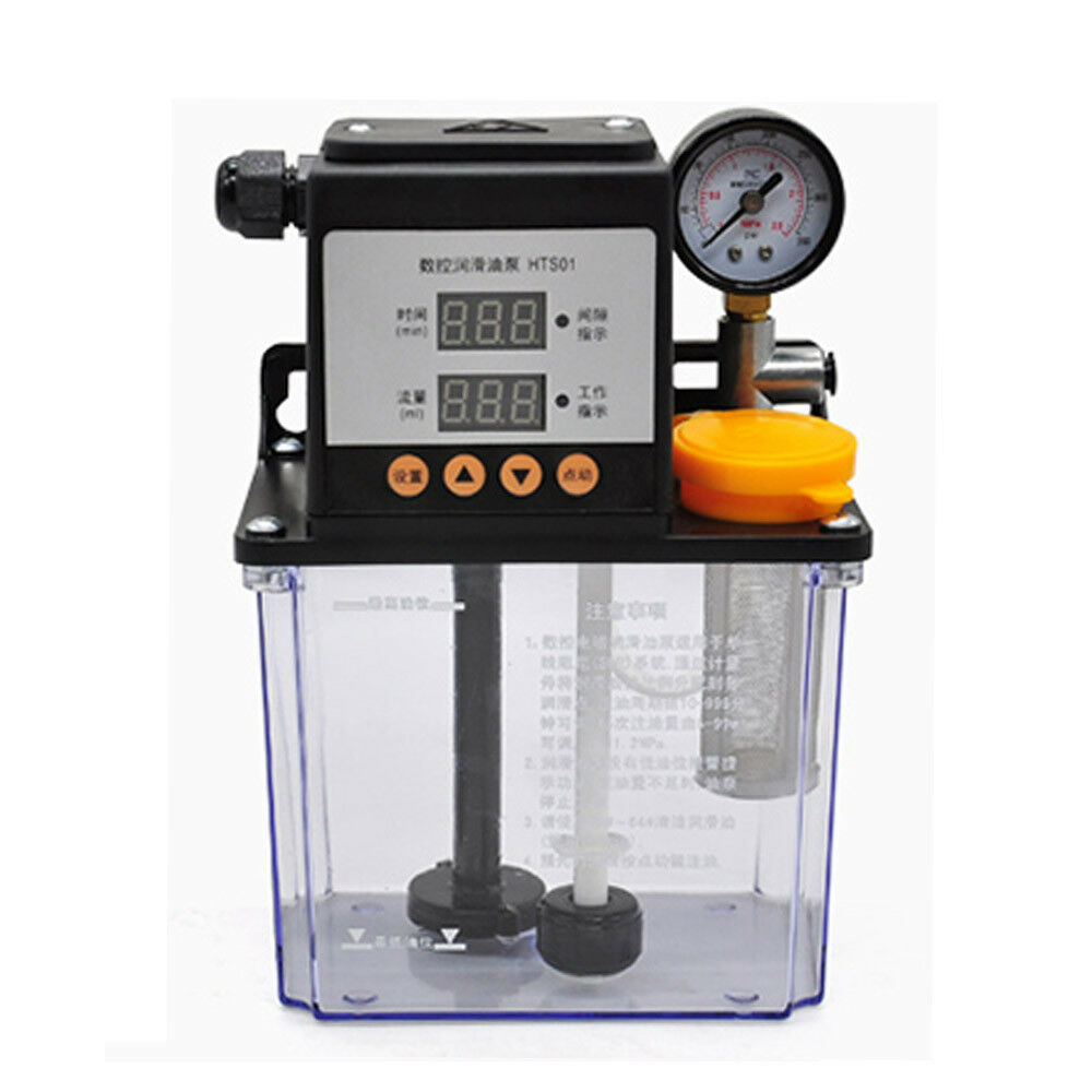 220V Automatic Electric Lubrication Pump Dual Digital Display Oiler