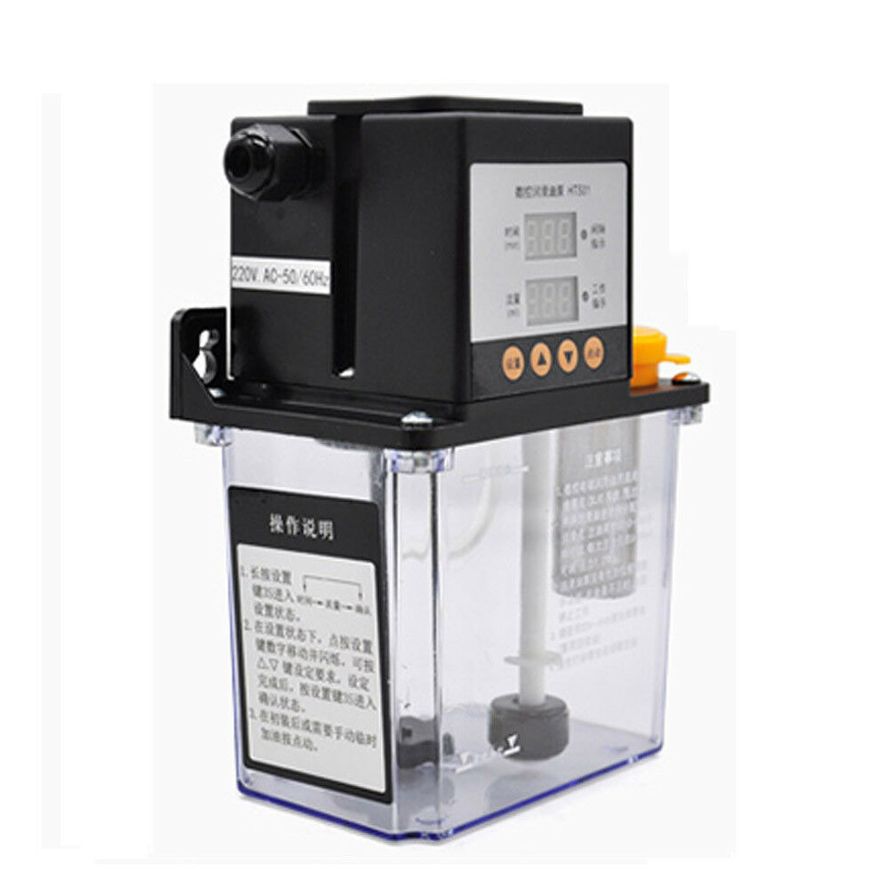 220V Automatic Electric Lubrication Pump Dual Digital Display Oiler
