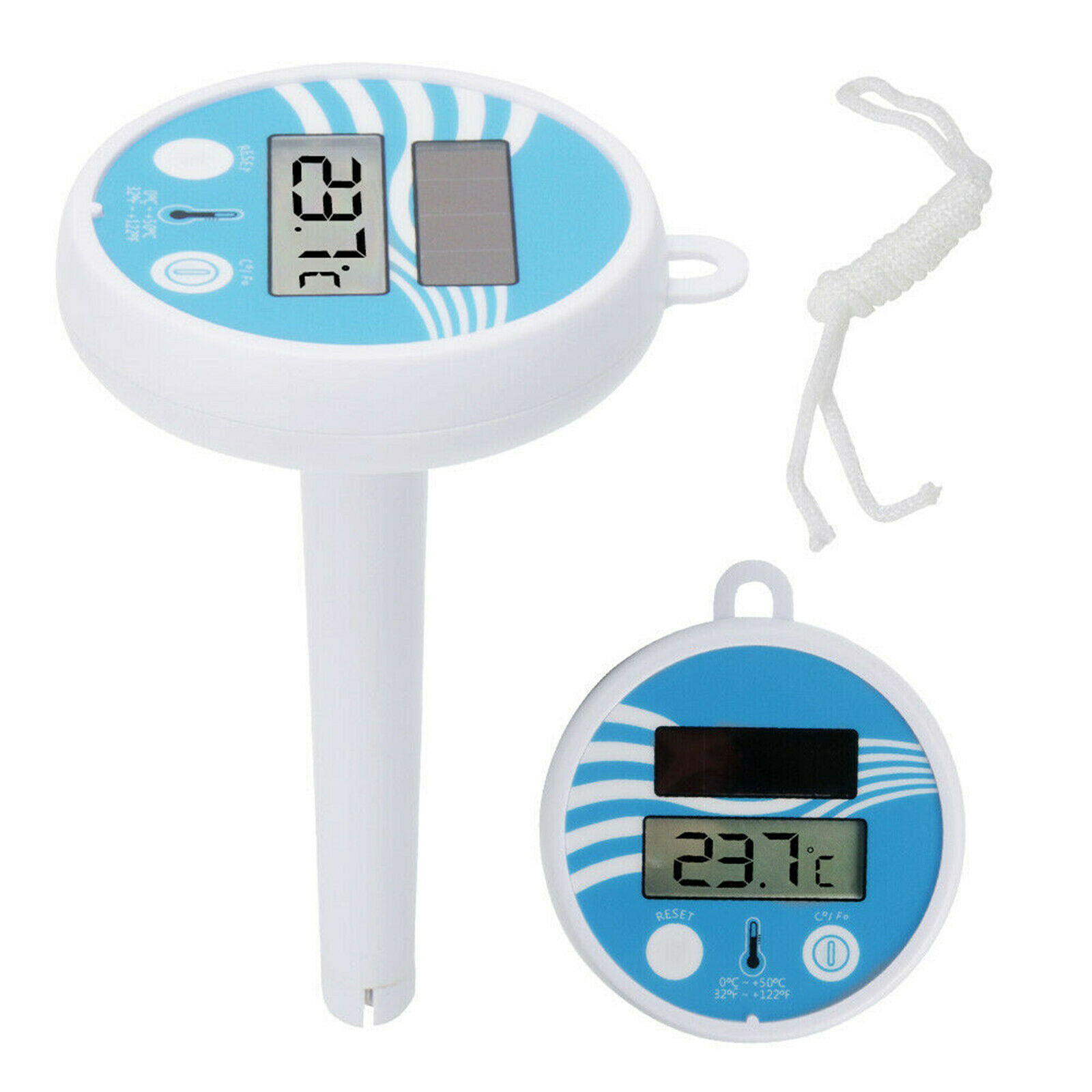 Solar Swimming Pool Floating Thermometer - Wireless Remote Temperature ...