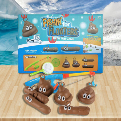 Fishin For Floaters Bath Time Game Fishing Fish For Poo Turd Fun Toys