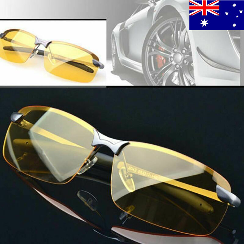 Anti Glare Night Driving Glasses HD Vision Polarized Tinted Unisex