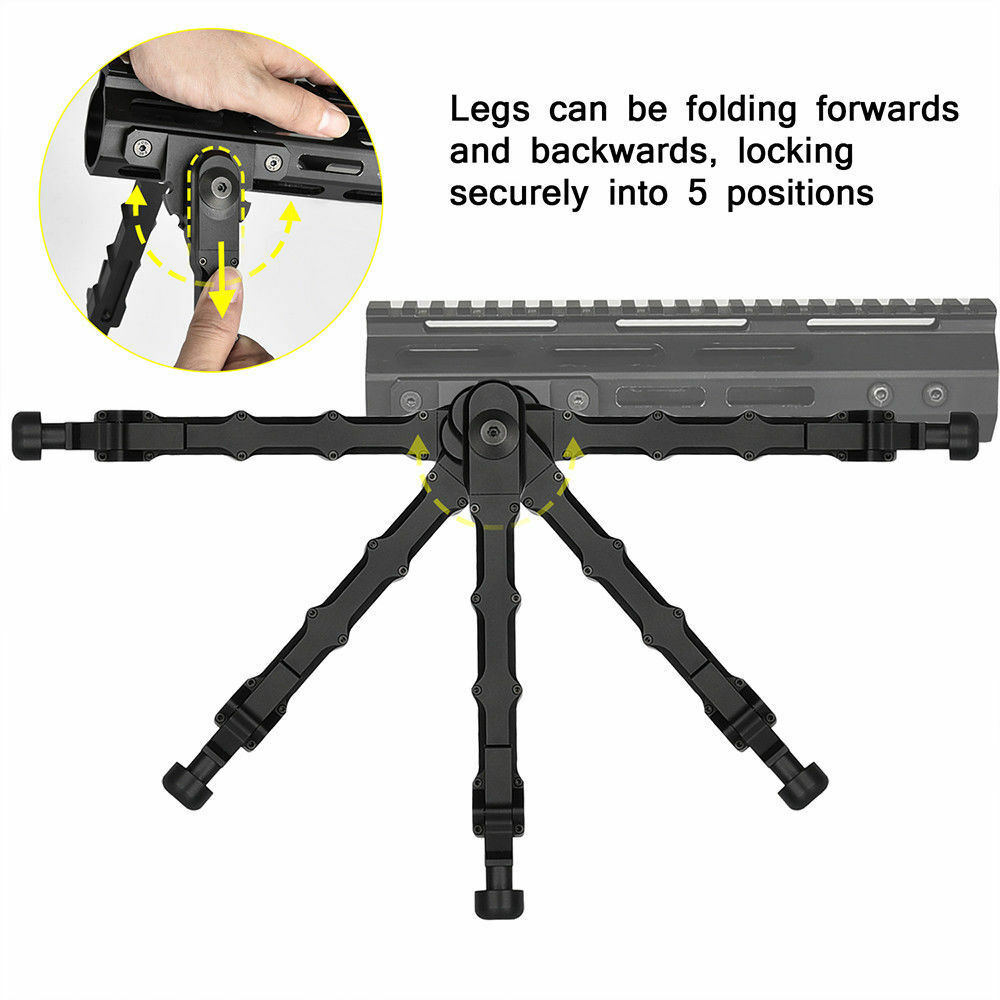 Sporting Goods Bipods And Monopods Tactical M Lok Rifle Bipod Adjustable
