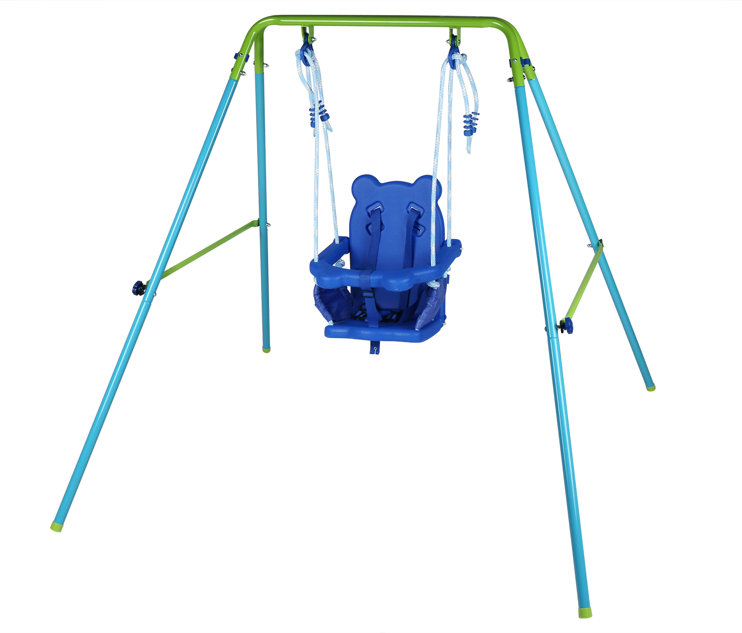 Details About Foldable Baby Garden Swing Set With Safe Belt Seat For Children 9 36months