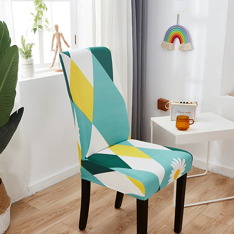 18PCS Elastic Dining Chair Covers Slipcovers Kitchen Chair Protective