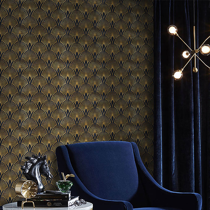 3D Geometric Triangle Gold Sliver Selfadhesive Removable