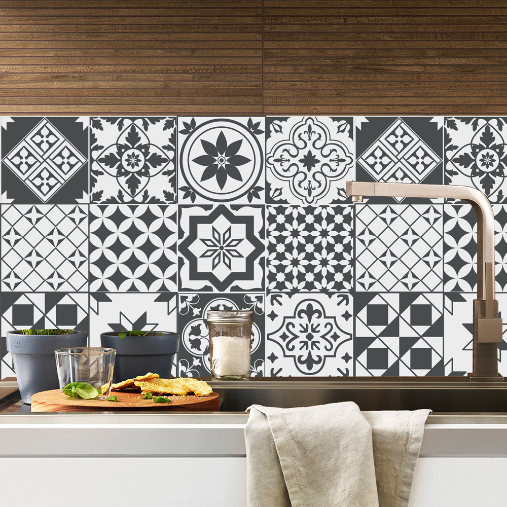Tile Sticker Easy to Apply Peel&Stick Home Kitchen & Bathroom ...