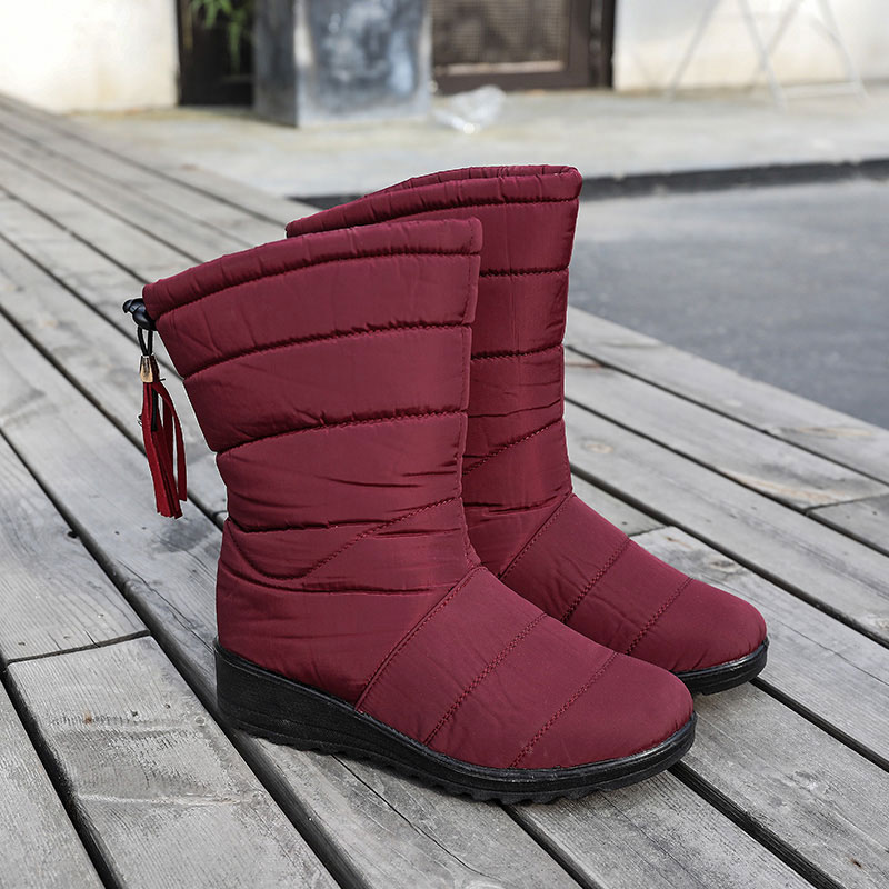 flat quilted boots