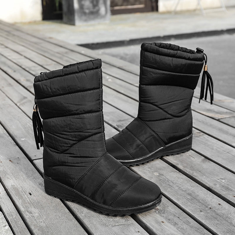 quilted fur lined boots