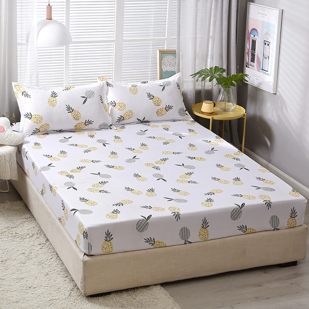 Fitted Sheets Print Bed Sheet Bedding Bedspread Protect Mattress Bedding Cover 